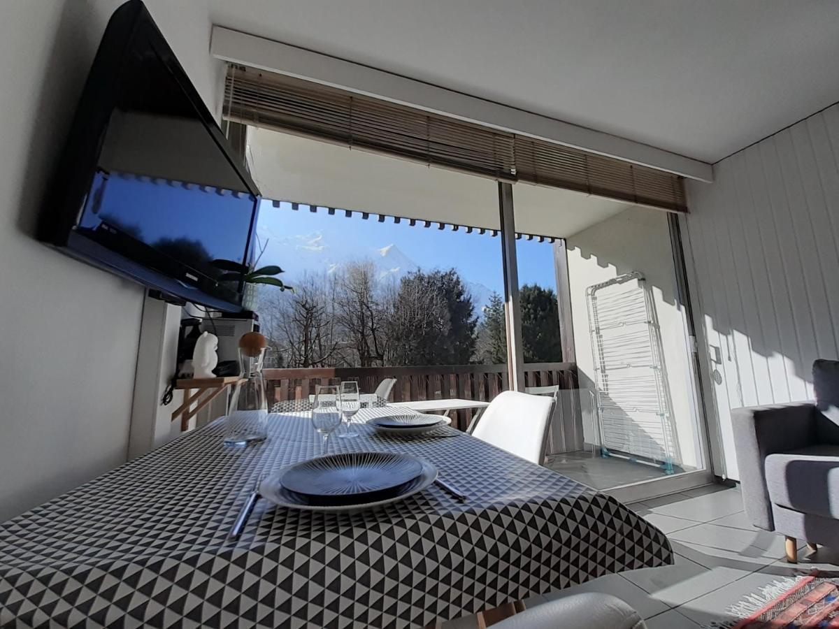 Studio Quartier Calme Centre Ville Vue Mont Blanc 샤모니 외부 사진